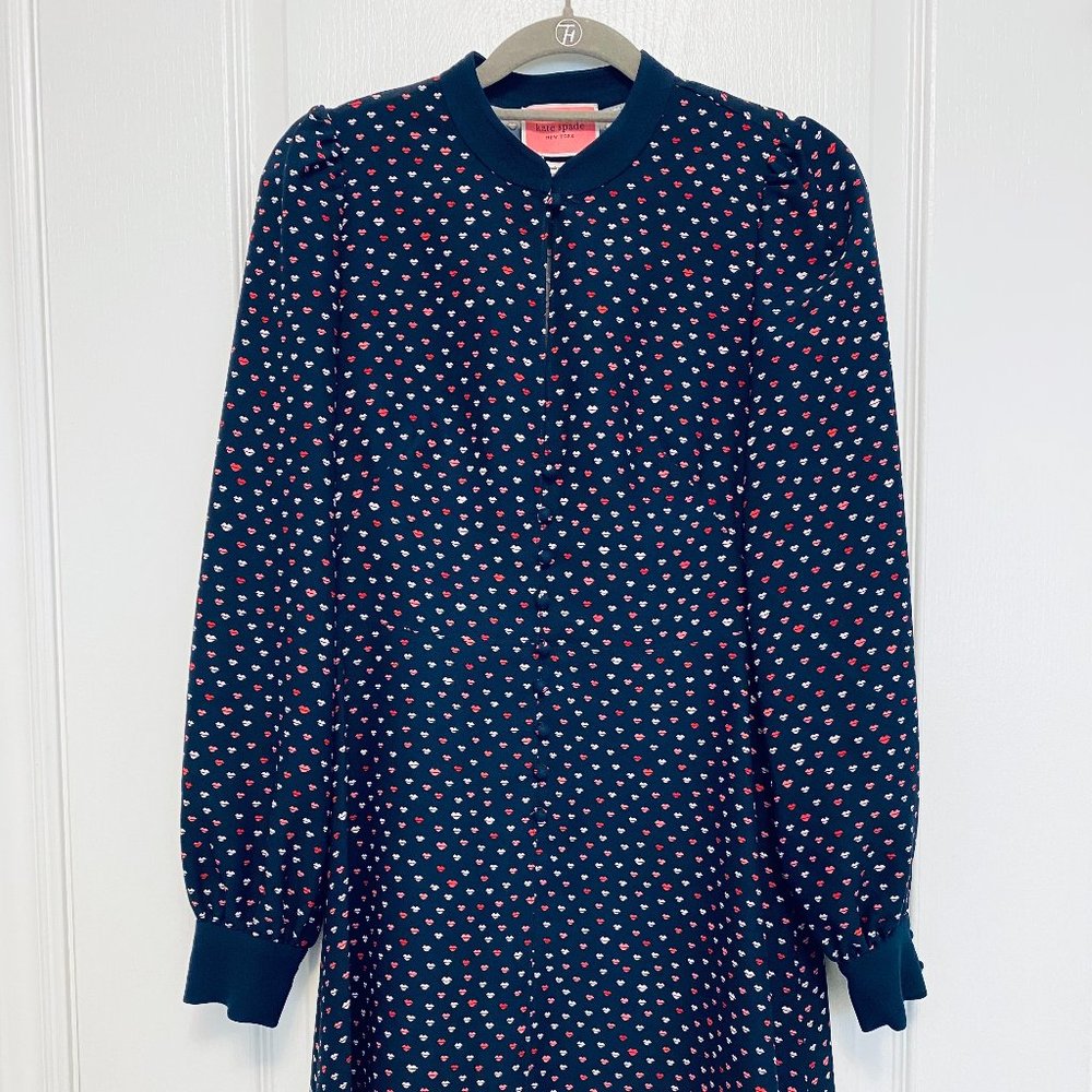 lips crepe dress